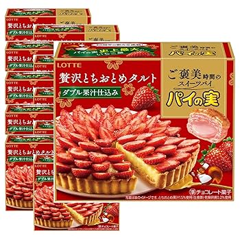 Amazon | ロッテ パイの実(贅沢とちおとめタルト) 69g×10個